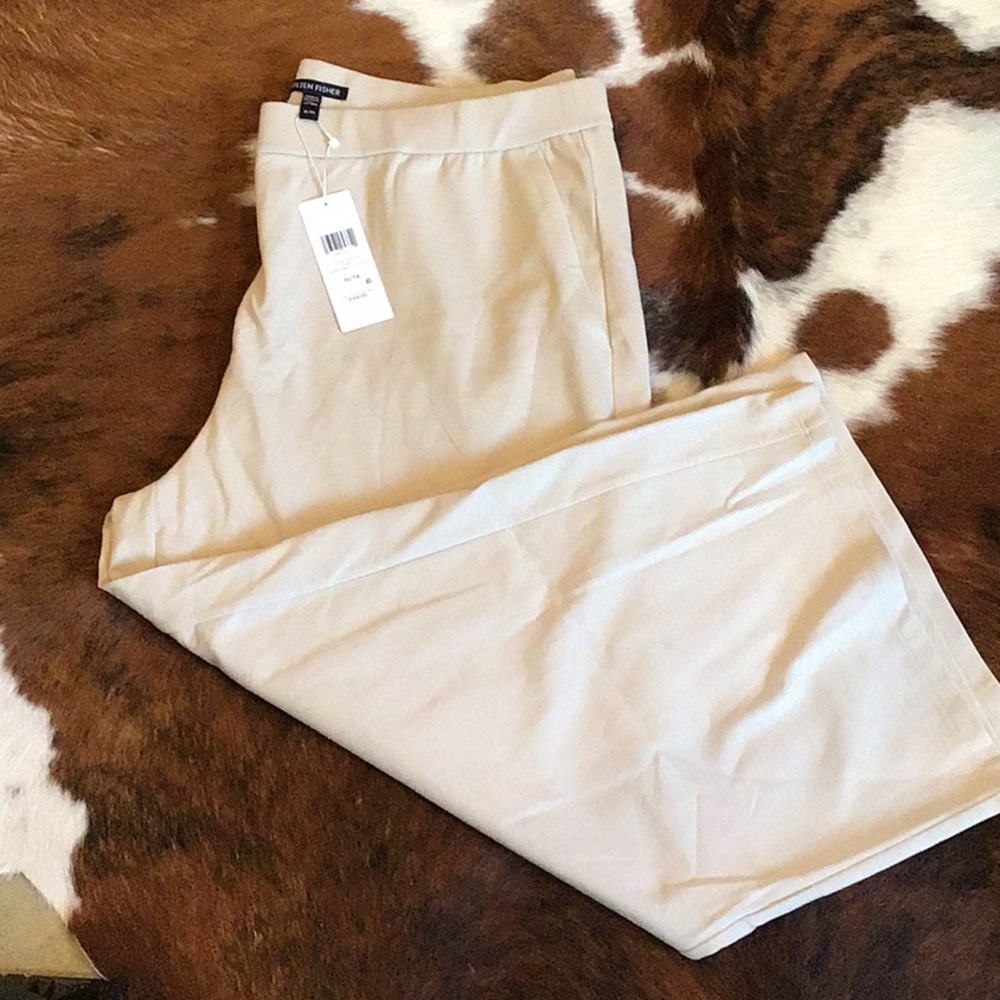 Eileen Fisher Cropped Wide Leg Pants size XL
